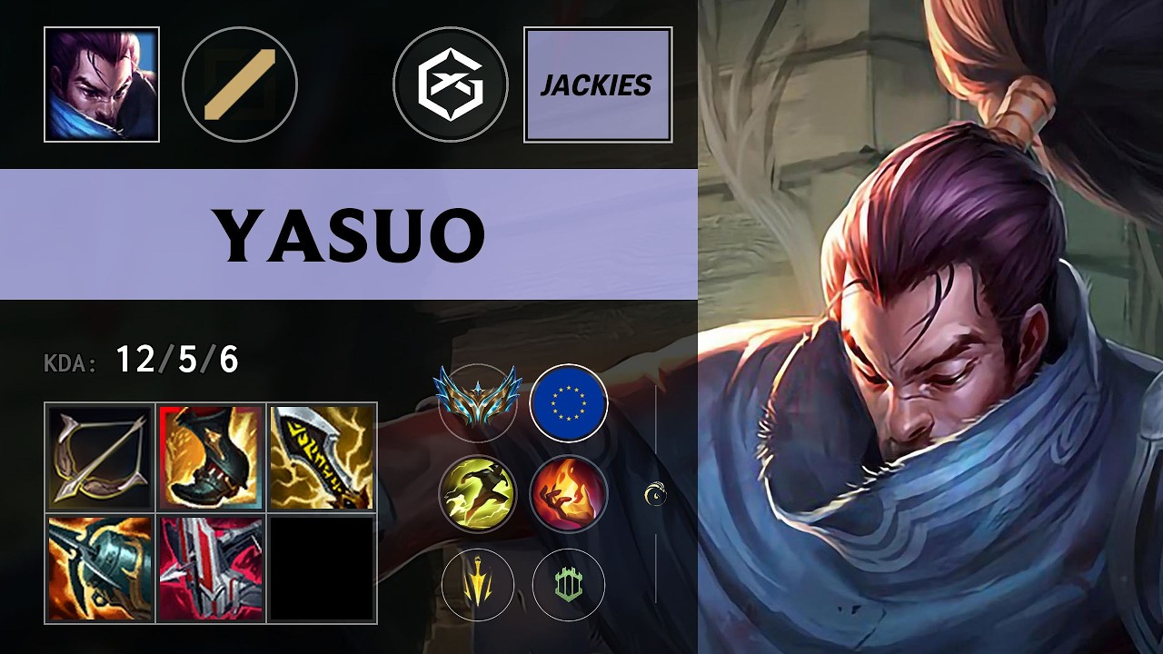 (GX Jackies) Yasuo Mid vs Yone - EUW Challenger Patch 26.13