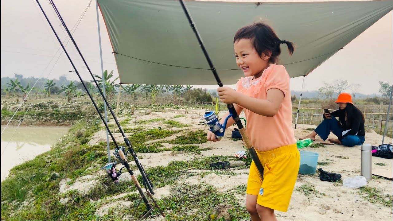 Angling | Fishing with my Niece | Decathlon CAPERLAN new fishing Rod and Reel |