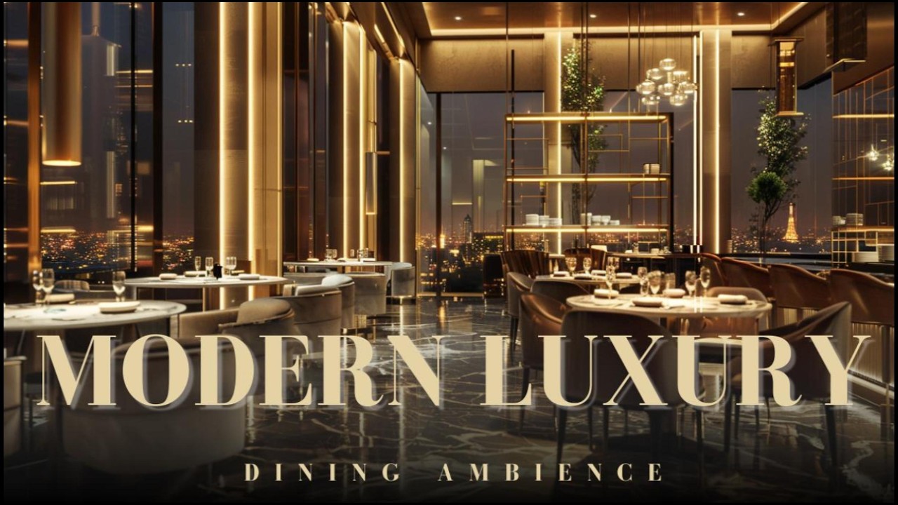 Modern Luxury Dining Ambience | Smooth Jazz Restaurant Music for Fine Dining & Lounges