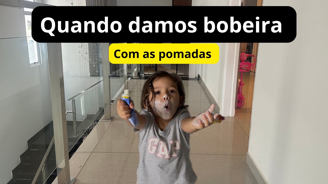 Pomada com criança dá nisso