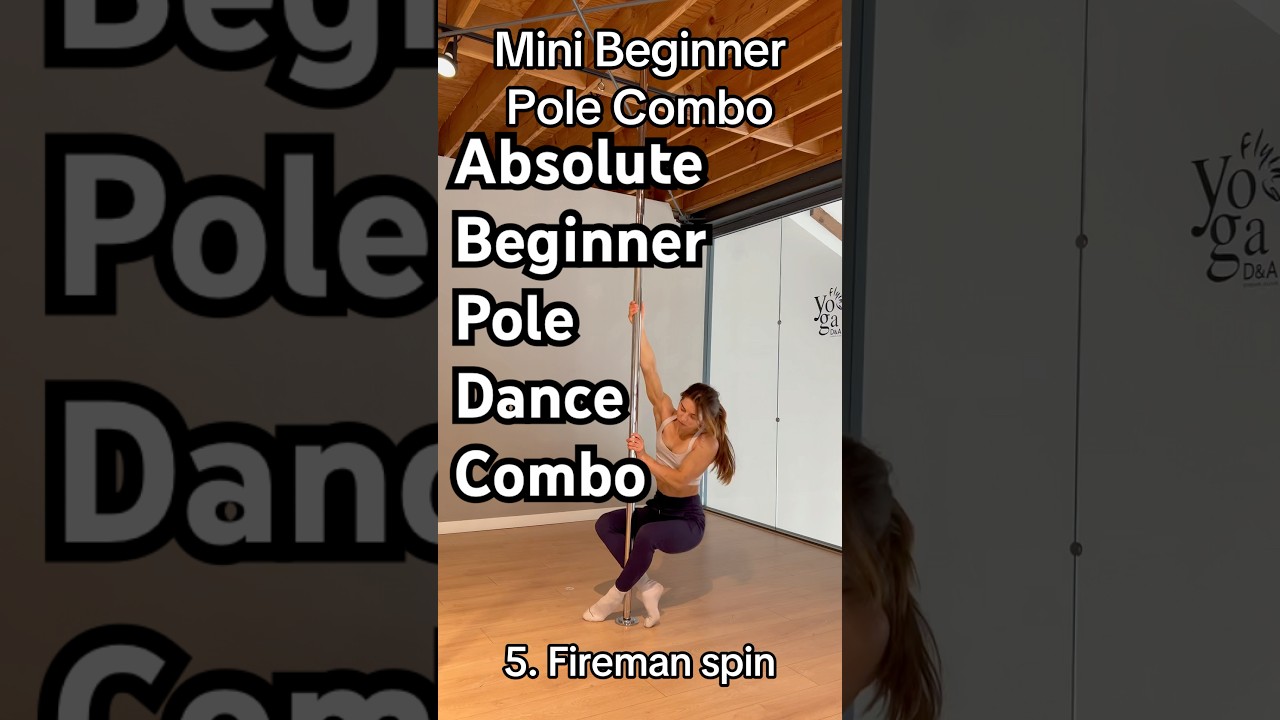 Absolute Beginner Pole Dance Choreo #beginnerpoledance #polesport #poledance #poleflow