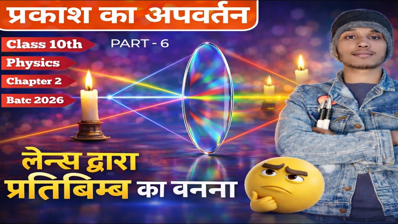 Lens Me Pratibimb Ka Banna 🤔| Class 10th Physics | Prakash Ka Apvartan | Part-6 | Viral Broo Classes