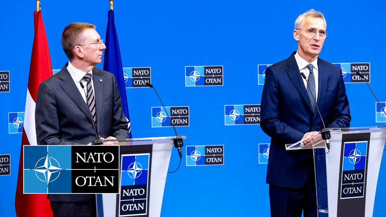 NATO Secretary General with the President of Latvia 🇱🇻 Edgars Rinkēvičs, 16 NOV 2023