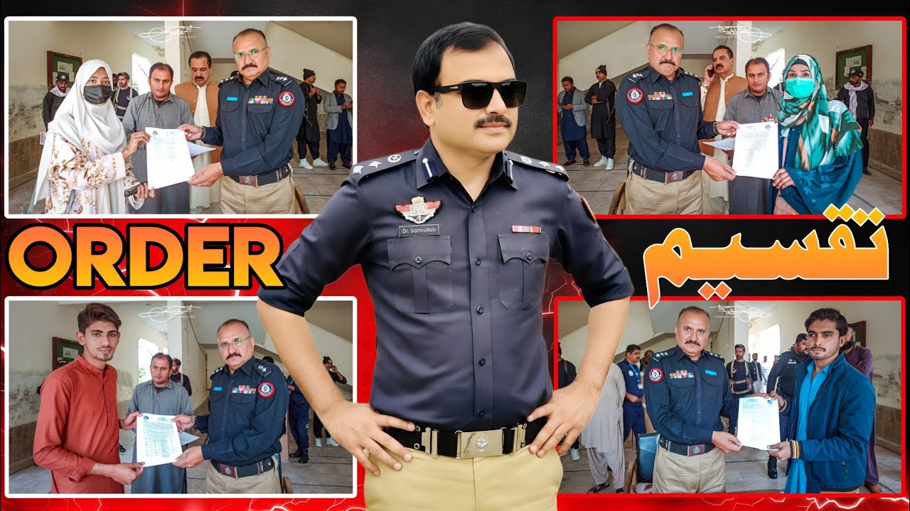 Orders of police Constables were Distributed among (687) Successful Candidates of Khairpur District