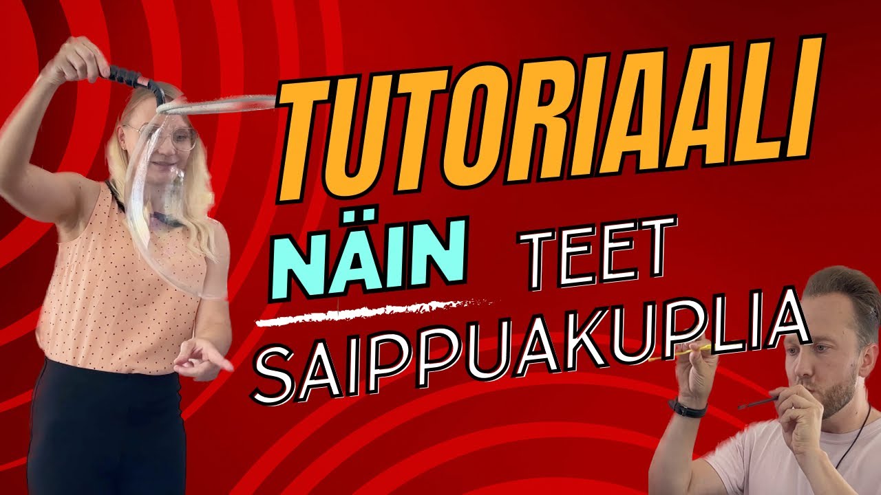 Opi tekemään saippuakuplia kotona 🤩 Resepti ja temppuja