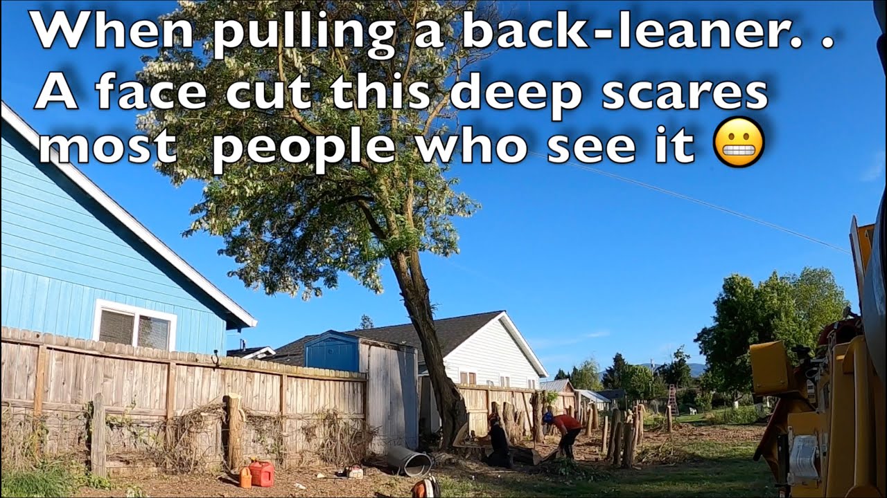 WHAT! ! AGAINST THE LEAN?  with a deep face cut???
