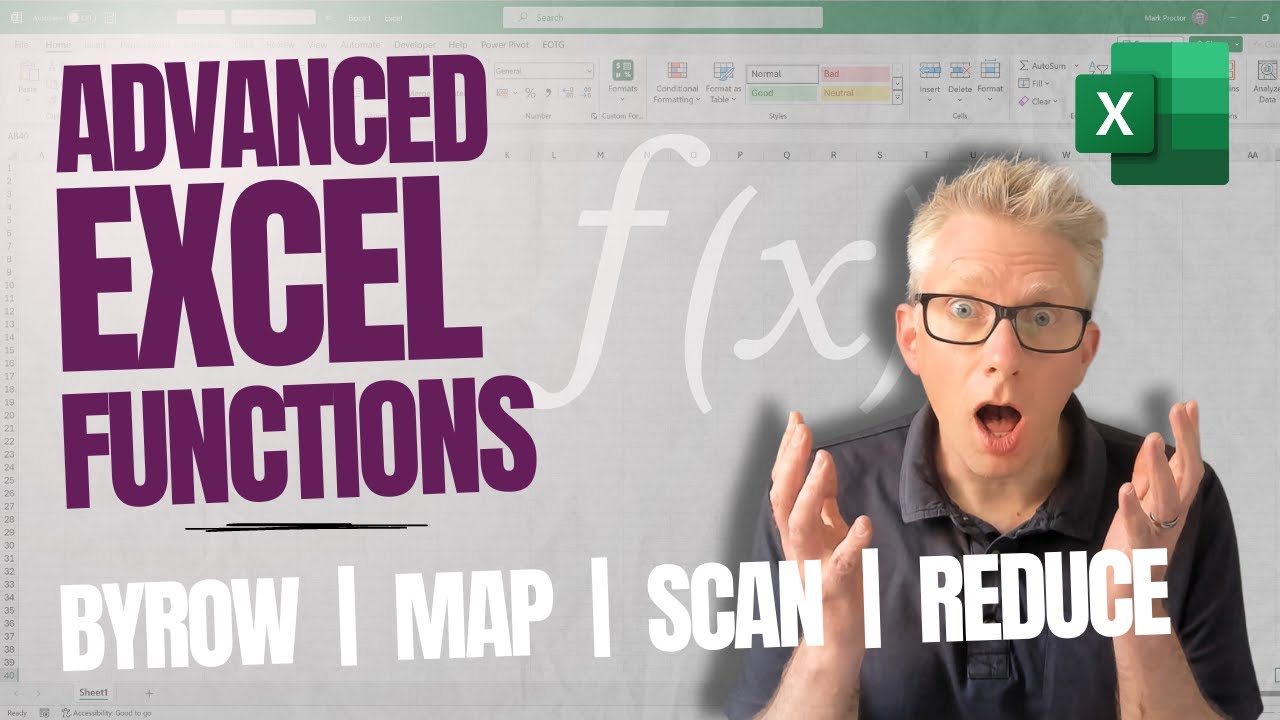 Advanced Excel Functions | BYROW vs MAP vs SCAN vs REDUCE | Excel Off The Grid