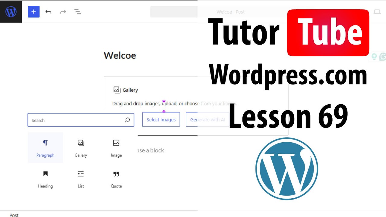 Wordpress.com - Lesson 69 - Archives Block