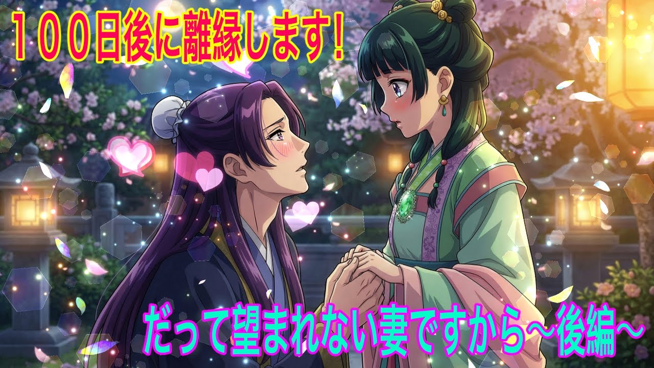 【薬屋のひとりごと】１００日後に離縁します！だって望まれない妻ですから！〜後編〜【アニメ】【じんまお】