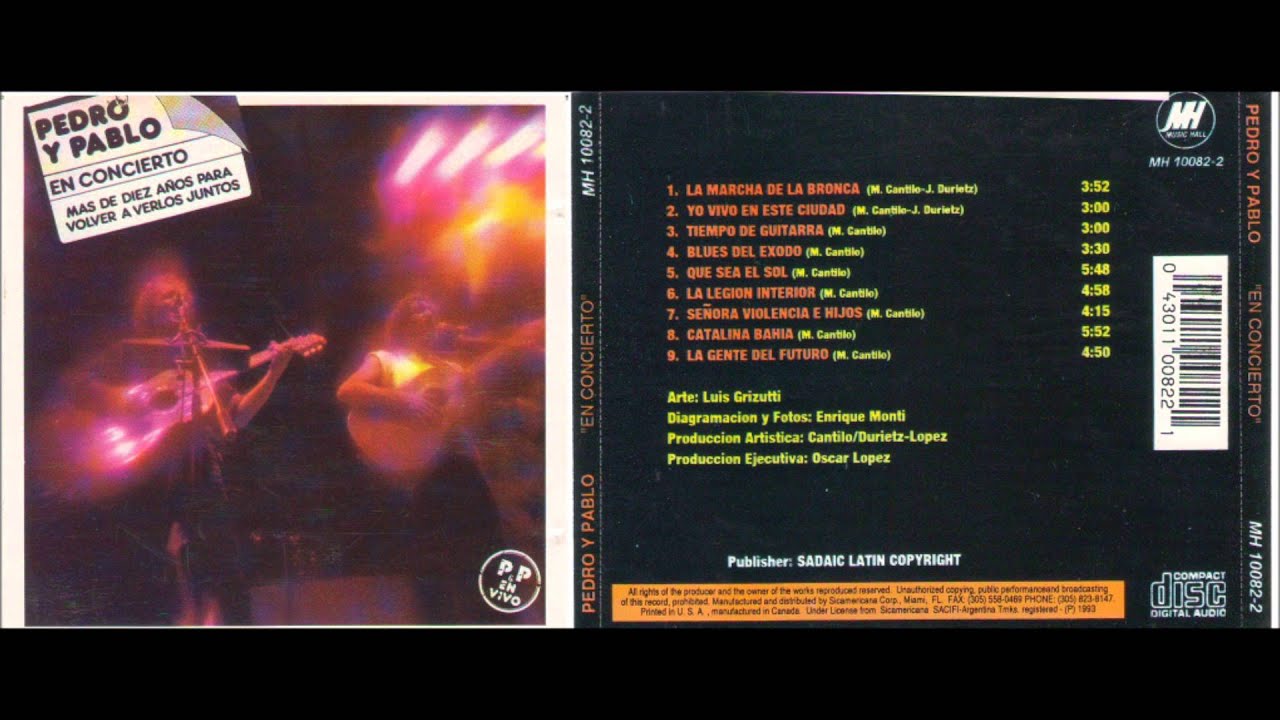 PEDRO Y PABLO CONCIERTO 1993 (FULL ALBUM)
