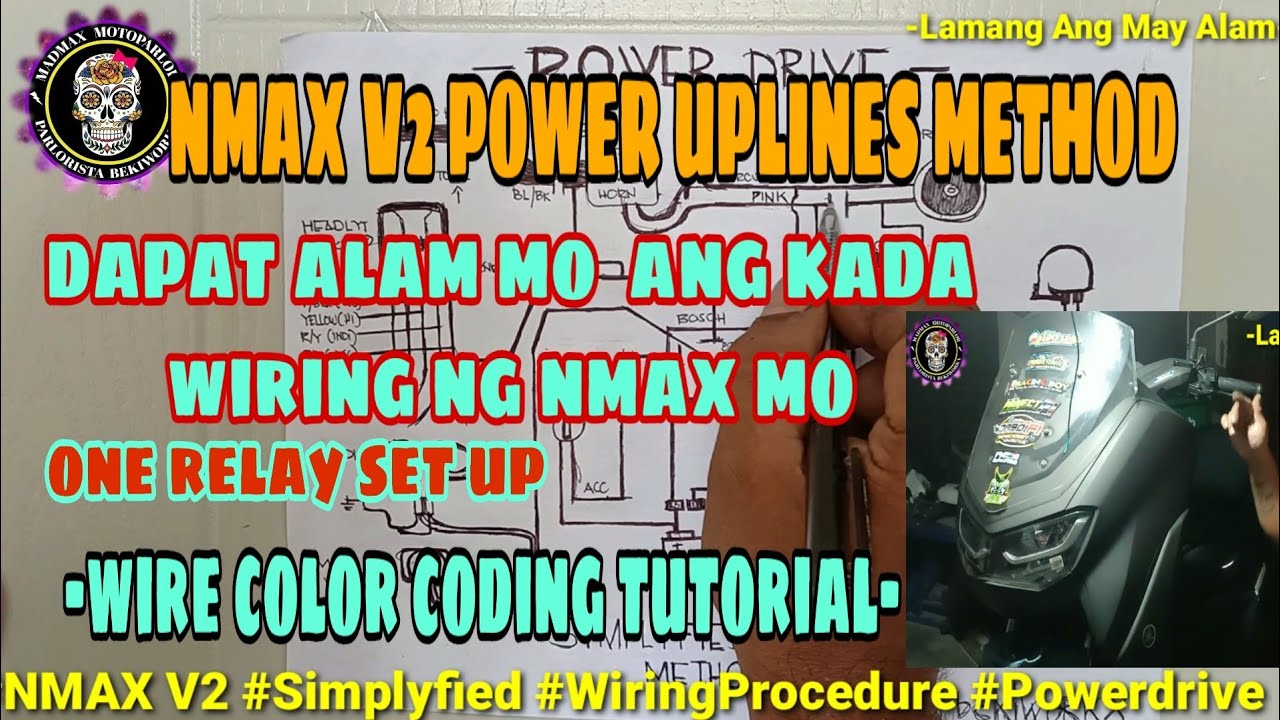 NMAX V2 WIRE COLOR CODING TUTORIAL | POWER UPLINES METHOD
