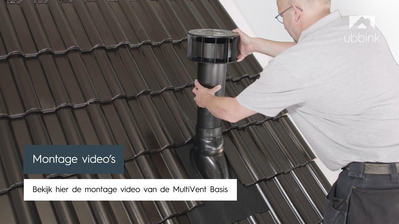 Montage video Ubbink MultiVent Basis - toepassing foliedak