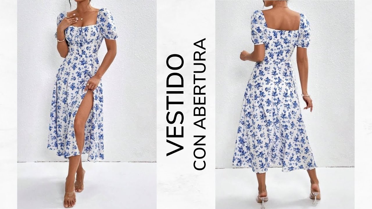 𝐃𝐈𝐒𝐄Ñ𝐎 # 𝟖👗  CÓMO HACER EL PATRÓN 𝐕𝐄𝐒𝐓𝐈𝐃𝐎 𝐂𝐎𝐍 𝐀𝐁𝐄𝐑𝐓𝐔𝐑𝐀 📐 Clase paso a paso 1/2