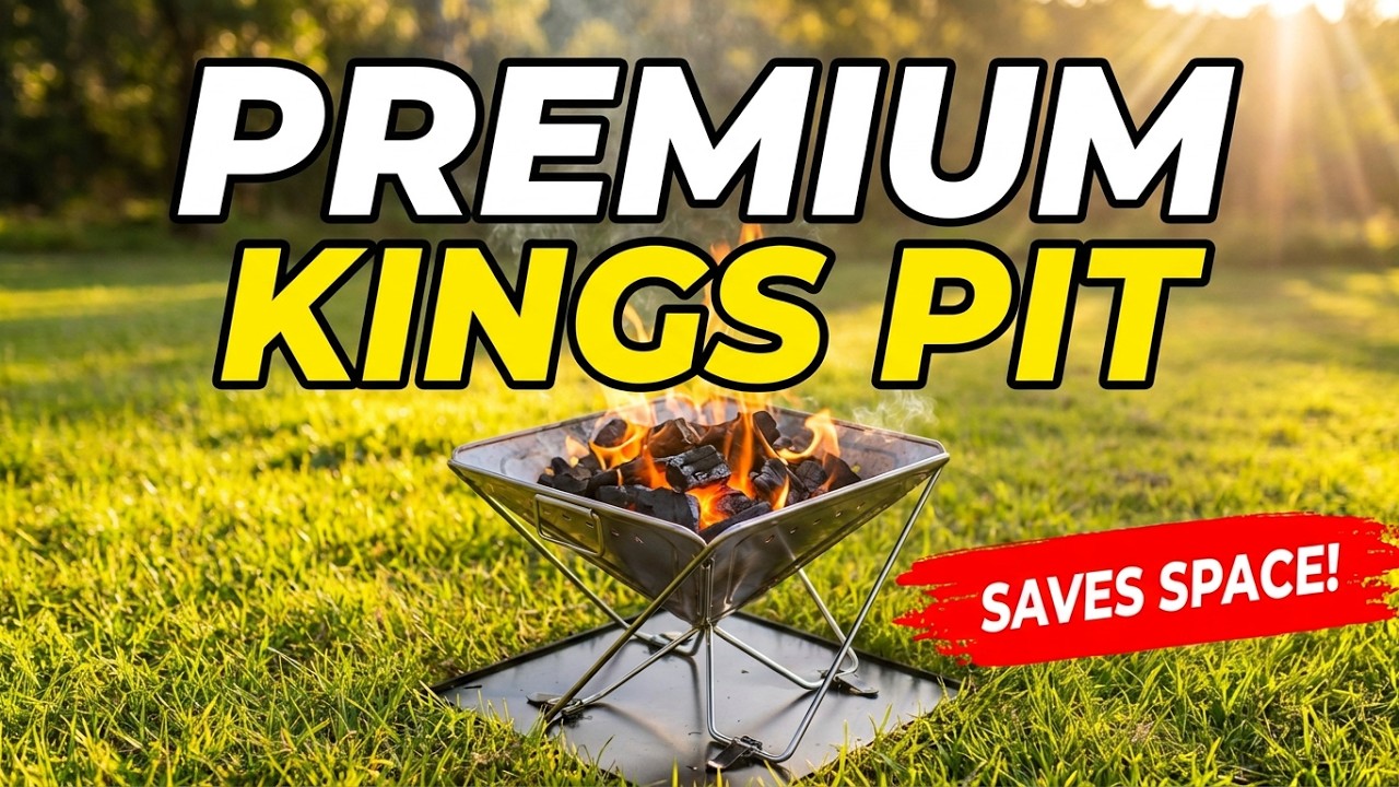 New Kings Fire Pit - Adventure Kings Premium Stainless Steel Folding Firepit Review & Unboxing