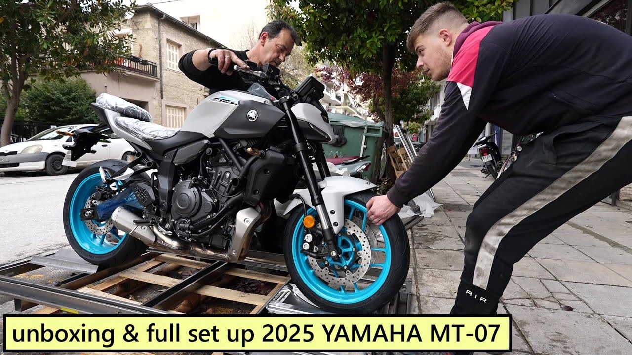 Unboxing & Full set up YAMAHA MT-07 2025