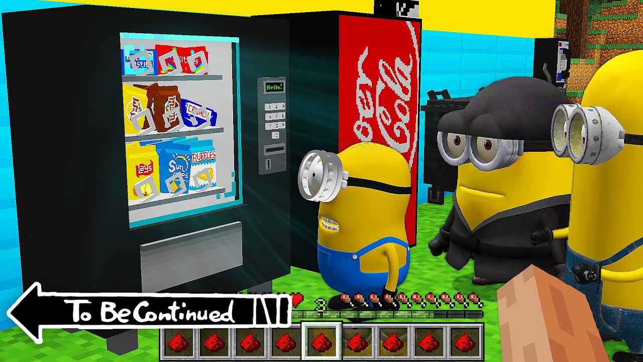 WHAT HAPPENS IF A FAMILY MINIONS ROB THIS in MINECRAFT ! Scary Minion vs Minions - Gameplay Movie