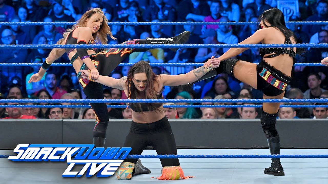 IIconics против Brooklyn Belles &mdash; женский командный матч за титул чемпиона WWE: SmackDown LIVE, 9...