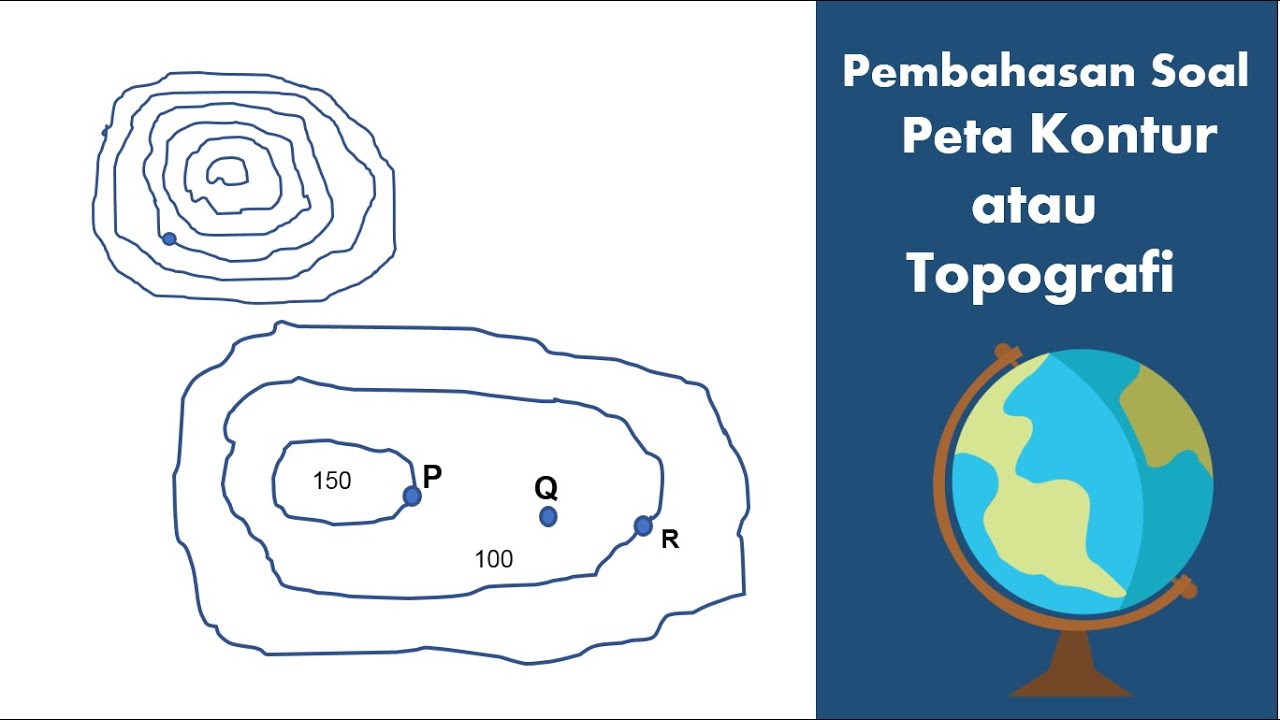 Peta Kontur atau topografi (Pembahasan Soal)