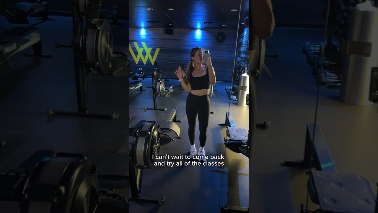 Ava tries her first strength class at Row House #rowhouse #fitness #rowingworkouts