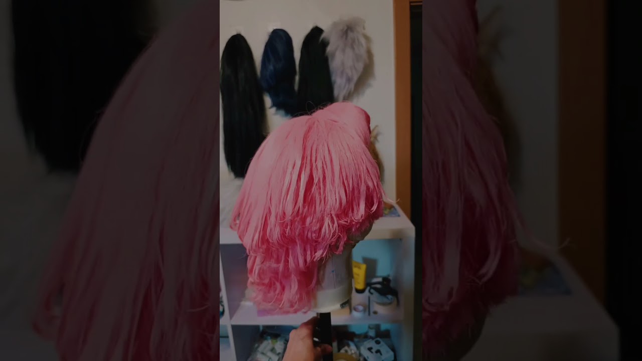 Trish Una wig commission! #cosplay #trishuna #jojobizarreadventure #cosplaywig #trishunacosplay