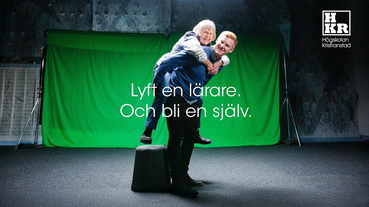 Johan lyfter sin lärare Eva