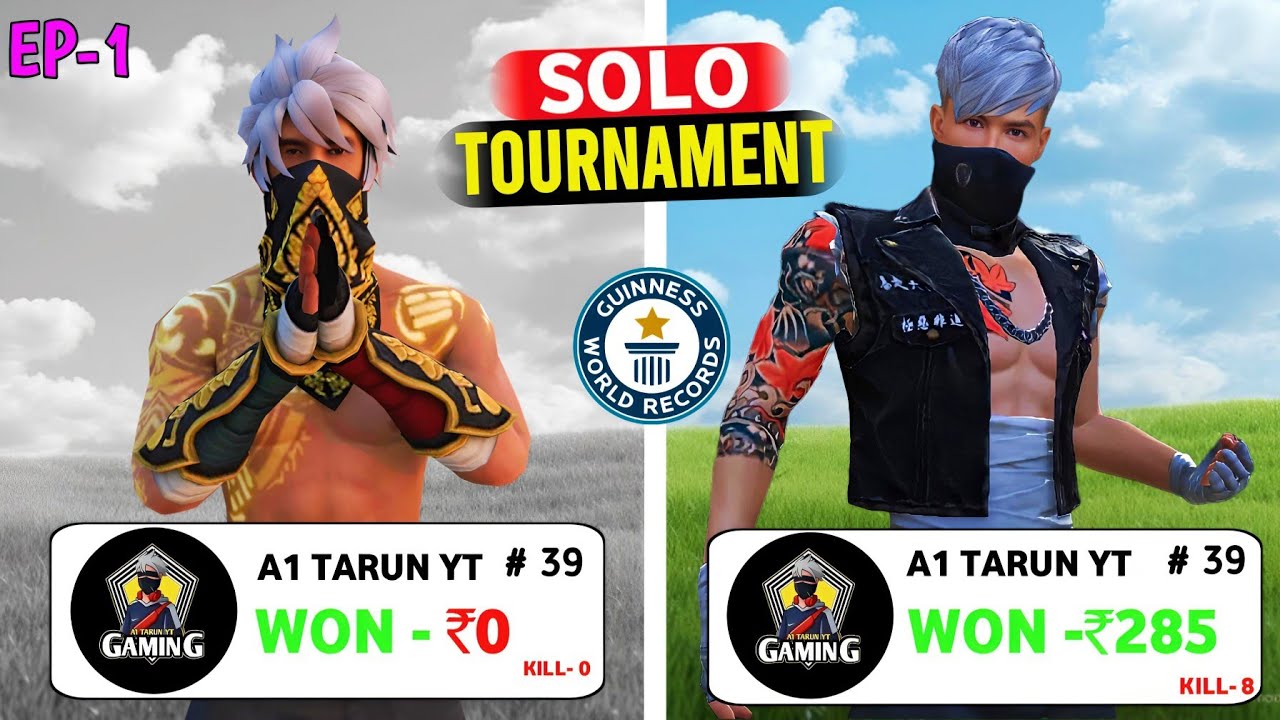 First Time Play Solo Tournament 🥵 24 Hours ⏳Solo Tournament Challenge | A1 TARUN YT