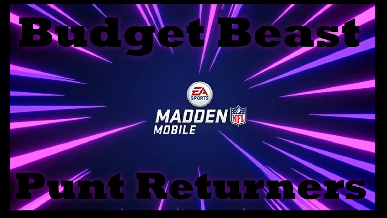 Budget Beast Punt Returners! Madden Mobile 21