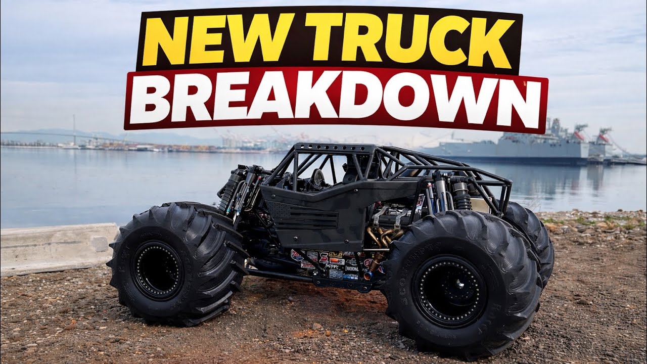 Custom RC monster truck build break down