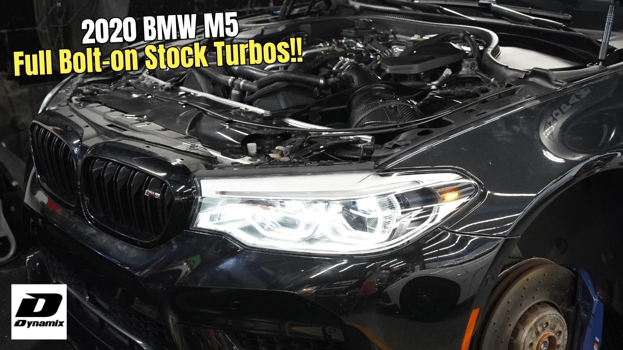 Сколько мощности можно выжать из BMW M5 F90 с полным набором тюнинга на штатных турбинах?