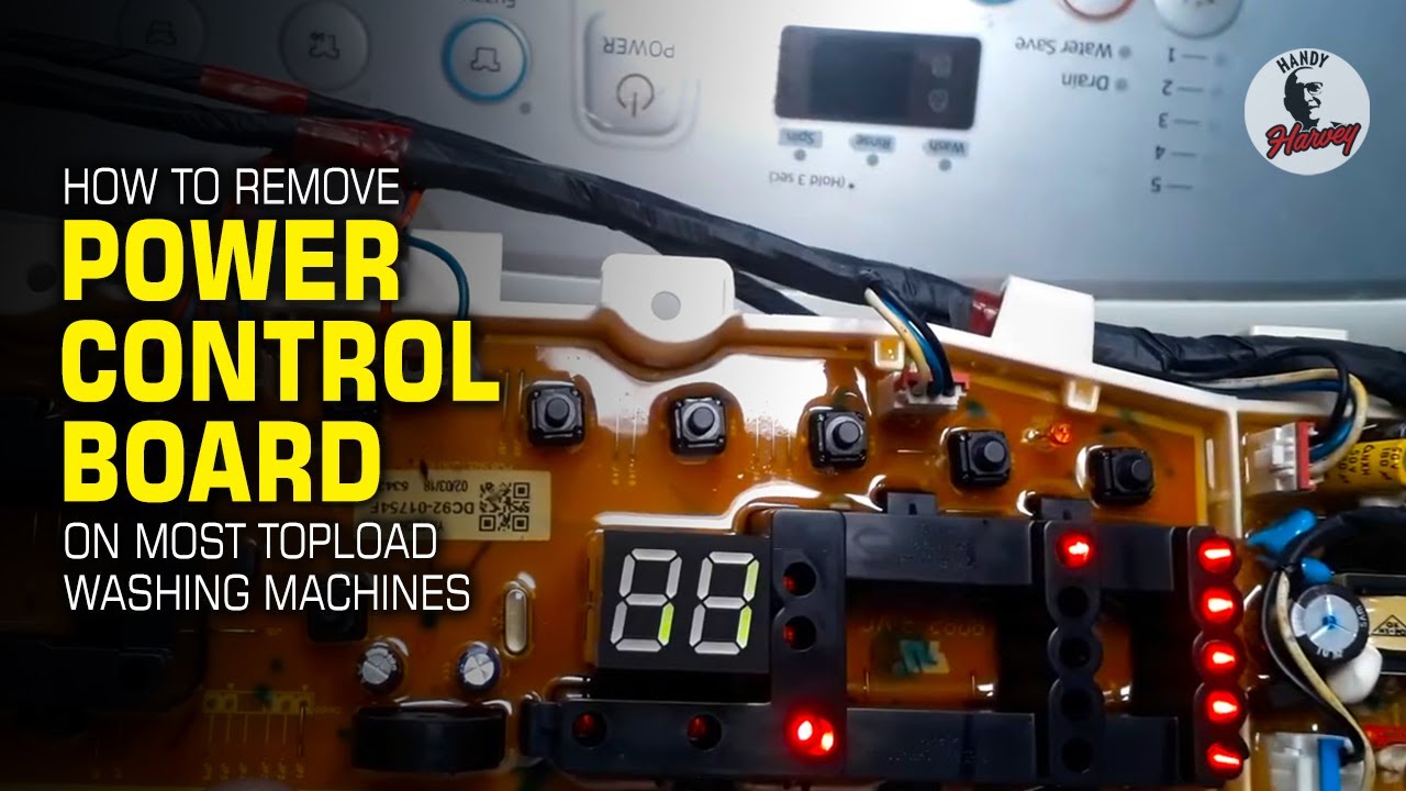 Washing Machine Power Control Board (PCB) How to Remove #washingmachine #appliances