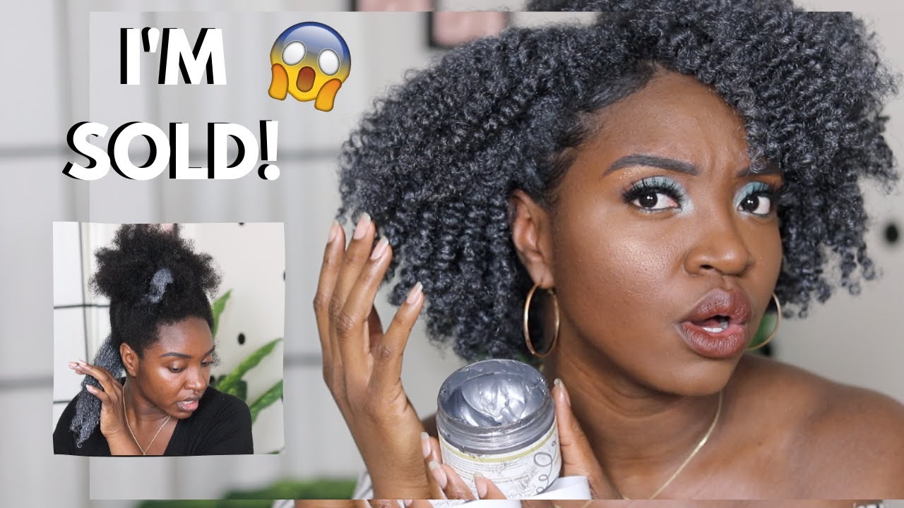 Trying Out GRAY Color Wax On My Natural Hair | ORS Curls Unleashed ColorBlast