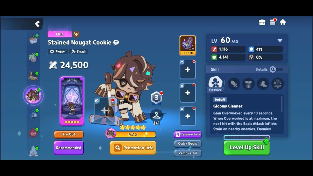 CookieRun: TOA Stained Nougat Cookie MAX Promo, Artifact & Weapon