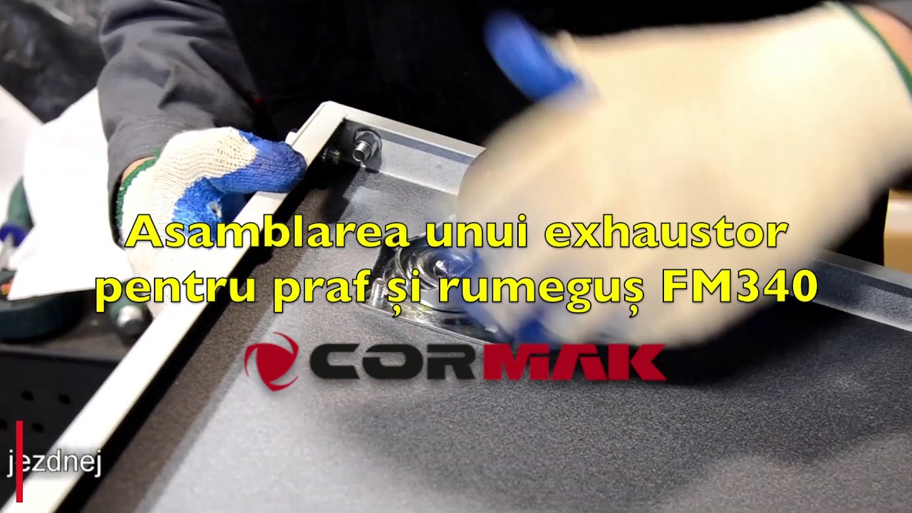 Asamblarea unui exhaustor pentru praf si rumegus 🇵🇱 CORMAK 🇵🇱 FM 340