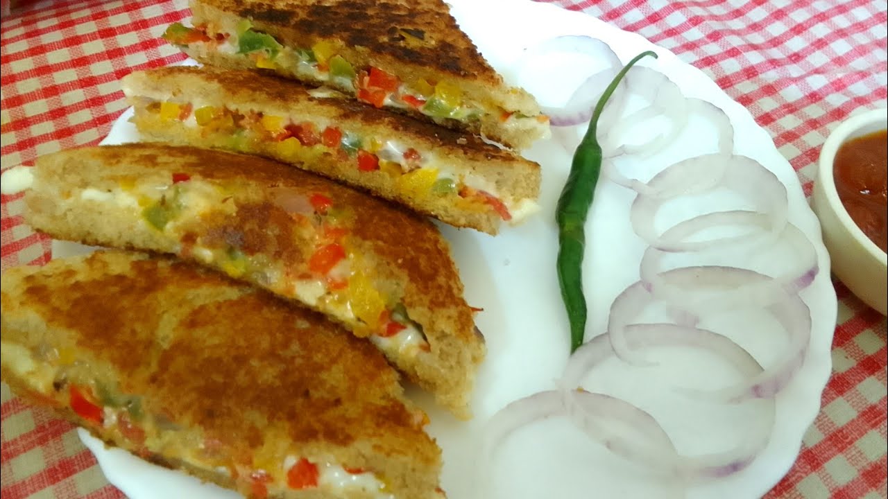 Sirf 5 minute instant vegetables cheese toast  | quick & easy breakfast recipe@Spoon Kitchen Mix 