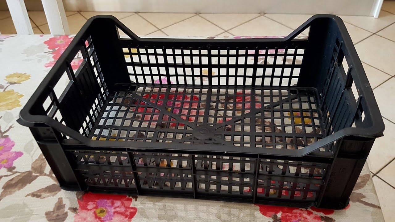 Riciclo cassetta della frutta in un nuovo box porta tutto (Non tutorial)