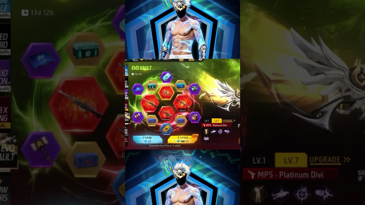 Free fire NEXT  EVO VAULT GUN CONFIRM 😱🔥