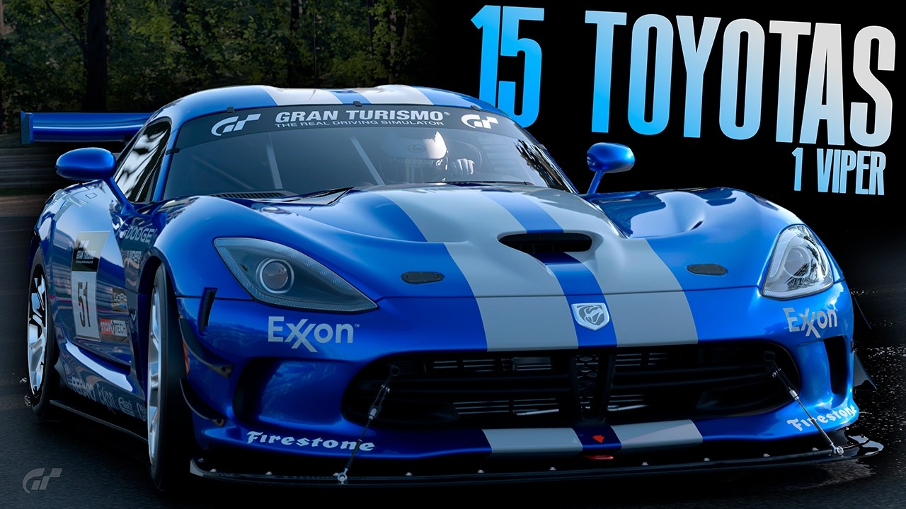 15 TOYOTAS vs 1 SOLO VIPER...