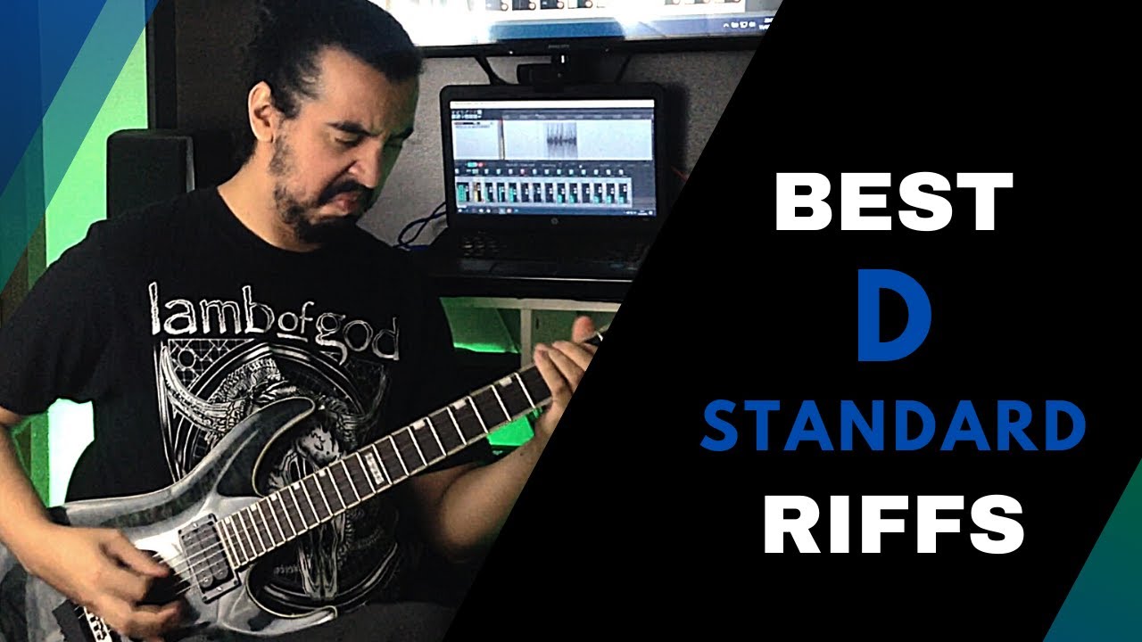 TOP 10 D STANDARD RIFFS - The best guitar riffs