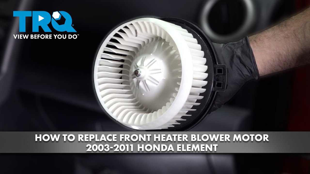Как заменить электродвигатель вентилятора отопителя Honda Element 2003-2011