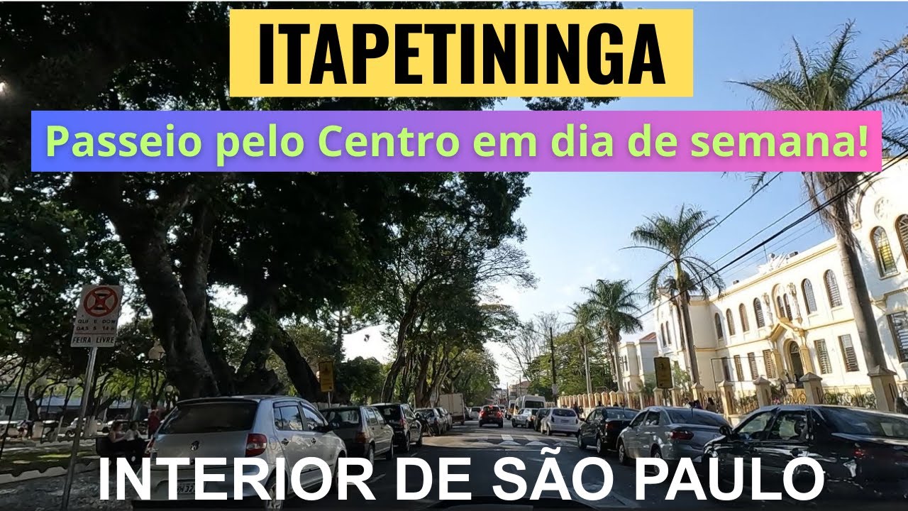 ITAPETININGA SP: Rolê pelo Centro em um Dia Comum, Interior de São Paulo!