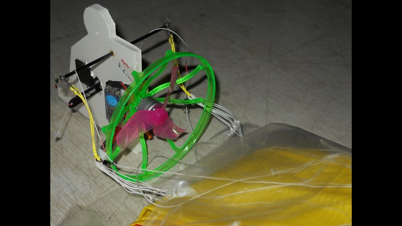 81cm RC Paramotor Indoor Flight, 2-cell lipo, 2-channel control