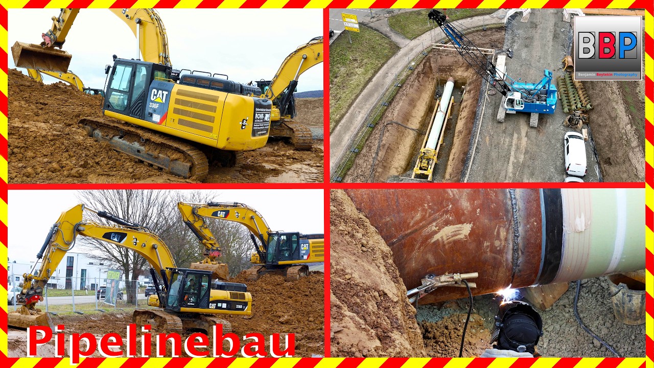 ⚠️ CAT 336D, F... - SEL Süddeutsche Erdgasleitung, Weinstadt, 2026.