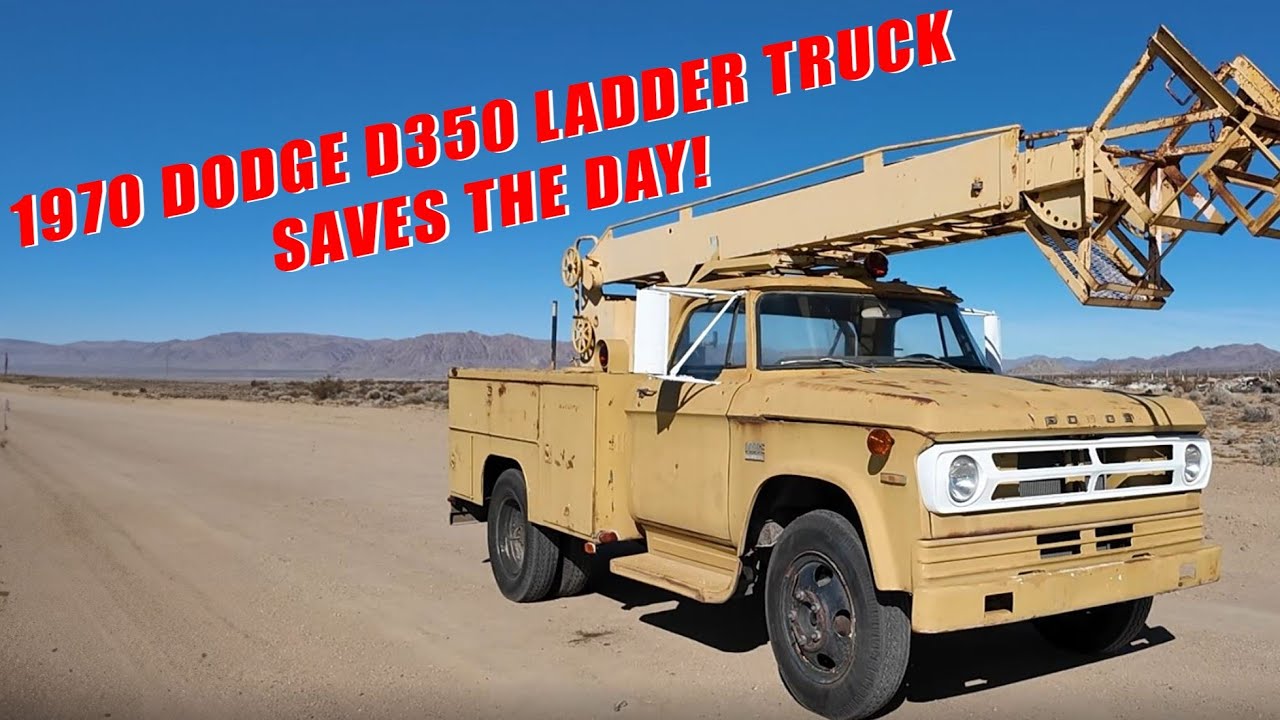 Old Truck, Tall Problem: Watch This Dodge D350 Save the Day!