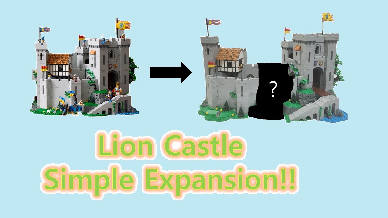 Lion knight castle expansion @LEGO #castle #lego #medieval