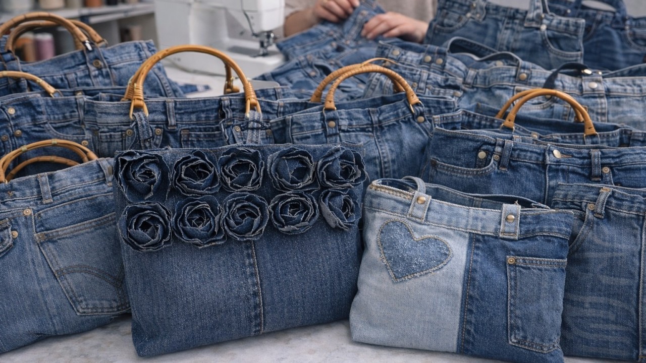🧵 Сумки из старых джинсов за 20 минут | Проще и красивее не бывает