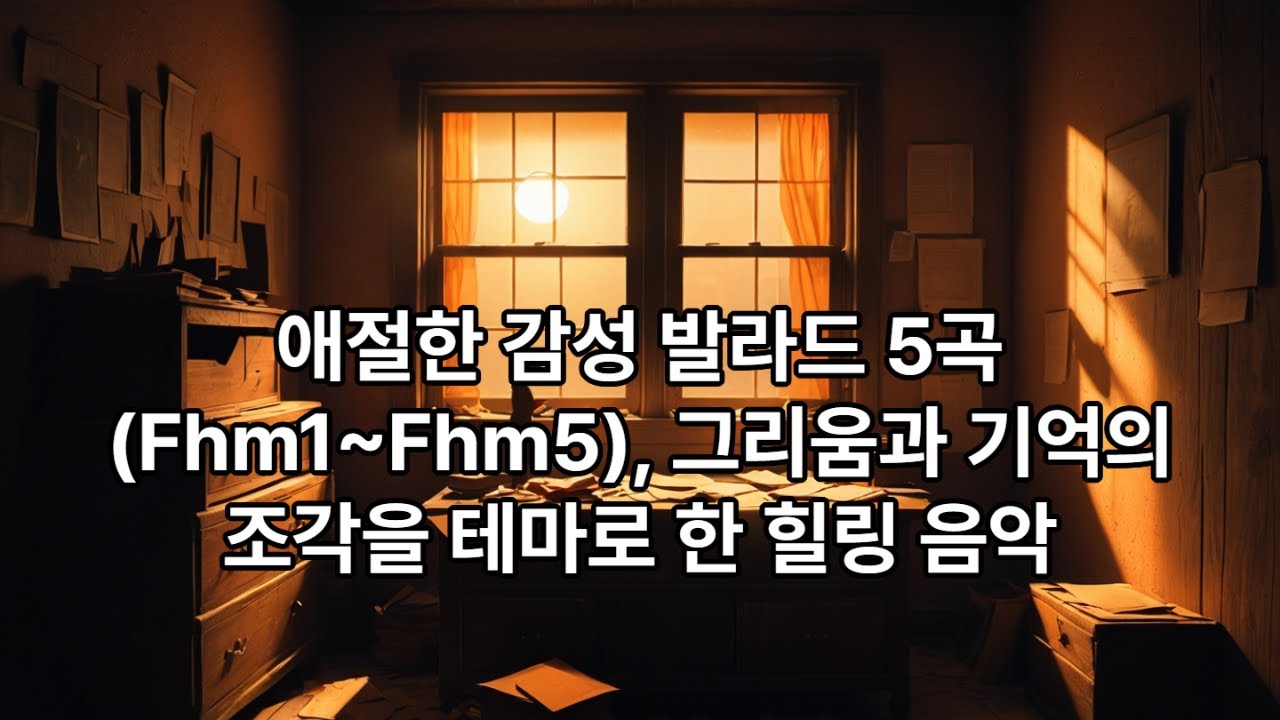 애절한 감성 발라드 5곡Fhm1~Fhm5  그리움과 기억의 조각을 테마로 한 힐링 음악#음악#AI음악#Playlist#힐링음악#발라드#애절한