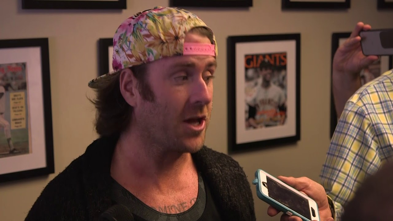 Brian Wilson talks about shaving his beard, throwing first pitch, and eating raw food