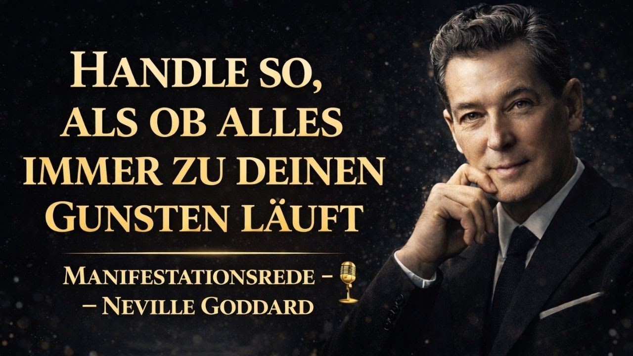 HANDLE SO, ALS OB ALLES IMMER ZU DEINEN GUNSTEN LÄUFT  MANIFESTATIONSREDE – NEVILLE GODDARD
