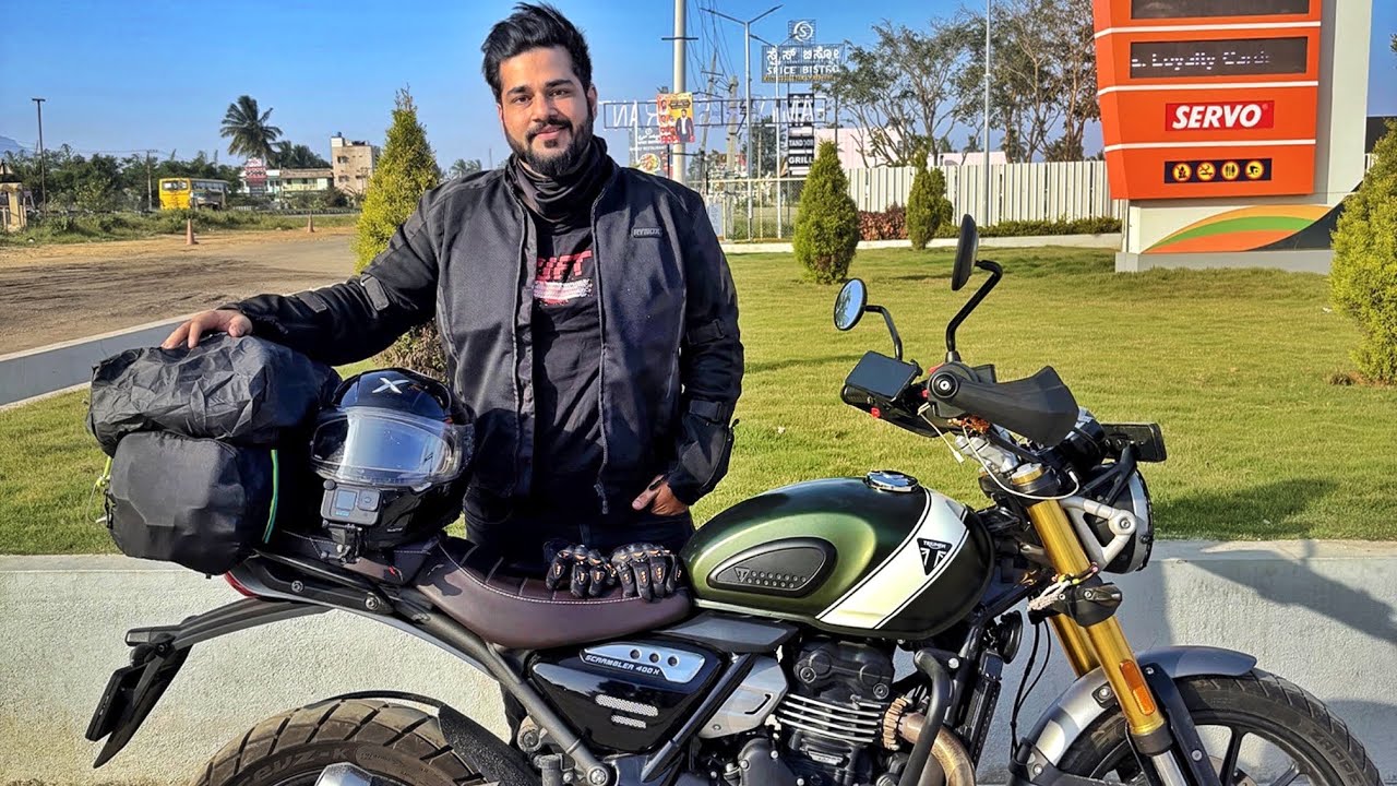 I Did HYDERABAD To BANGALORE In 10 Hours🔥*Epic Road Trip* On My TRIUMPH SCRAMBLER 400X |Sagar Tumkur