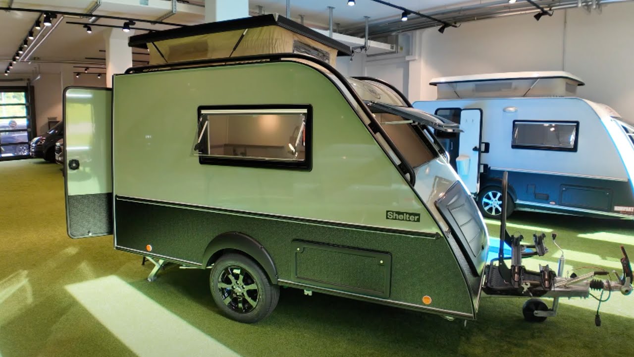 MINI CAMPER aus HOLLAND KIP SHELTER PLUS Wohnwagen mit Aufstelldach Offroad und Urlaub